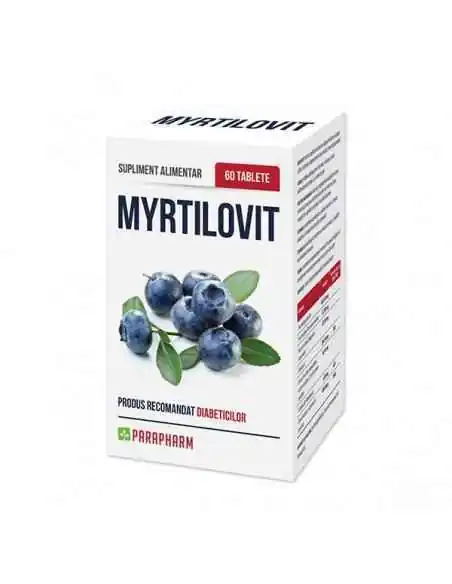 Myrtilovit 60 tablete Parapharm, REMEDII NATURISTE
