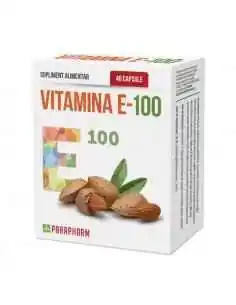Vitamina E 100 40cps - Parapharm, VITAMINE SI MINERALE