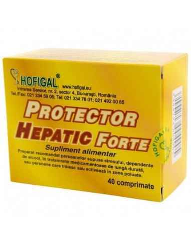Protector hepatic forte 40 cpr -  Hofigal, REMEDII NATURISTE
