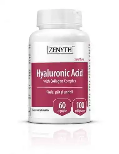 Hyaluronic Acid With Collagen Complex 60cps - Zenyth, Sanatatea pielii