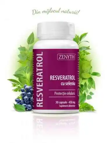 Resveratrol cu Seleniu 30 cps - Zenyth, Stres