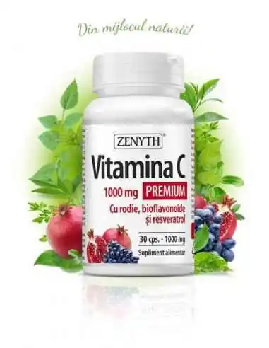 Vitamina C 30cps - Zenyth, VITAMINE SI MINERALE