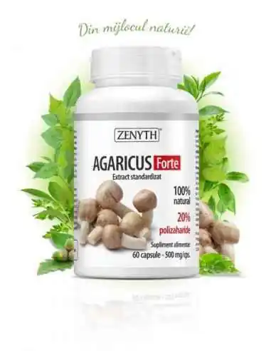 Agaricus Forte 60 cps - Zenyth, REMEDII NATURISTE