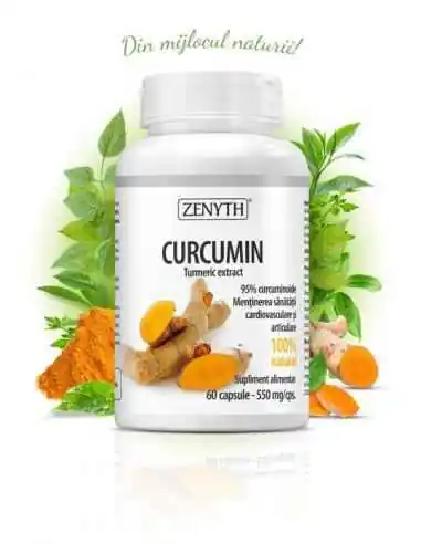 Curcumin 60cps - Zenyth, REMEDII NATURISTE