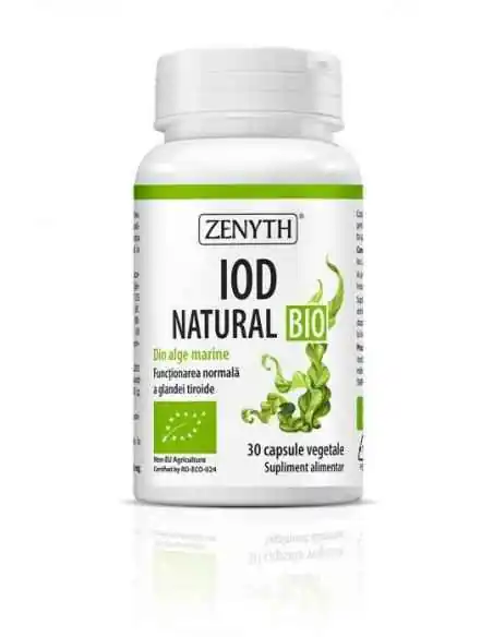 Iod Natural Bio 30cps - Zenyth, REDUCERI