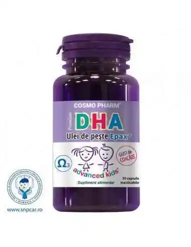 DHA PREMIUM 30CPS MASTICABILE - Cosmopharm, VITAMINE SI MINERALE