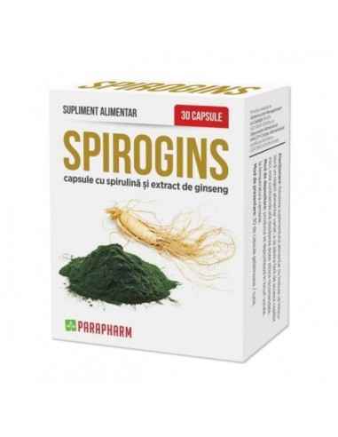 Spirogins-spirulină cu ginseng, 30cp - Parapharm
Aceasta combinatie nutritiva cumuleaza efectele benefice ale spirulinei, drept 