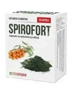 Spirofort-spirulină cu cătină, 30cp - Parapharm, Stres
