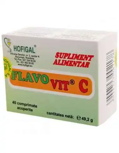 FLAVO VIT C ADULTI 40 CPR - Hofigal, REMEDII NATURISTE