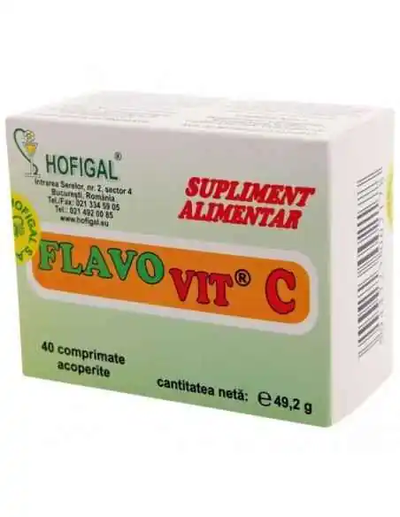 FLAVO VIT C ADULTI 40 CPR - Hofigal, REMEDII NATURISTE