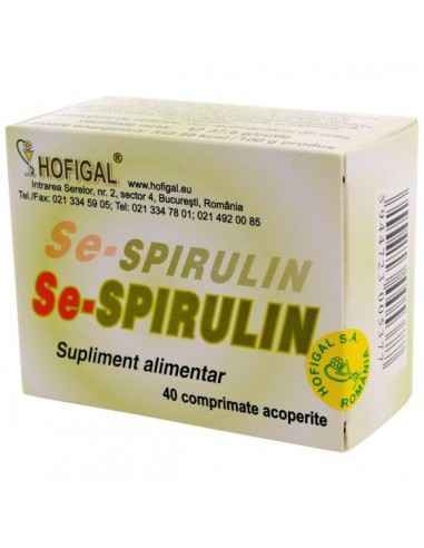 SE-SPIRULIN 40CPR - Hofigal, REMEDII NATURISTE