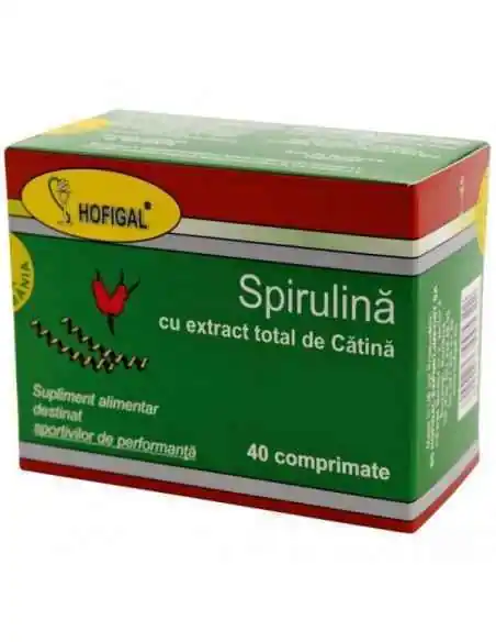 SPIRULINA 500MG + CATINA 40 CPR - Hofigal, Slabire
