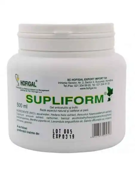 Supliform Gel anticelulitic Hofigal 500 ml, UNGUENTE/CREME/GELURI