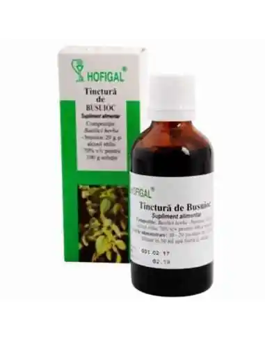 TINCTURA BUSUIOC 50ML - Hofigal, TINCTURI CU ALCOOL