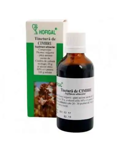 TINCTURA CIMBRU 50ML - Hofigal, TINCTURI CU ALCOOL