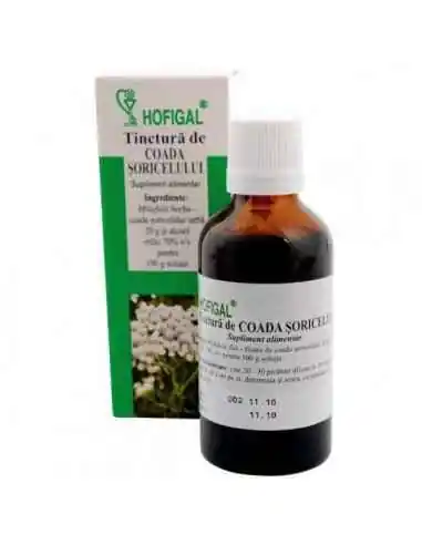 TINCTURA COADA SORICELULUI 50ML - Hofigal, TINCTURI CU ALCOOL