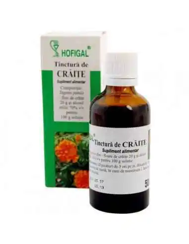 TINCTURA CRAITE 50ML - Hofigal, TINCTURI CU ALCOOL