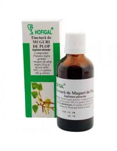 TINCTURA MUGURI PLOP 50ML - Hofigal, TINCTURI CU ALCOOL