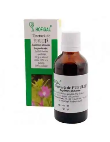 TINCTURA PUFULITA 50ML - Hofigal, TINCTURI CU ALCOOL