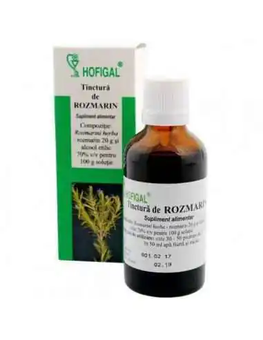 TINCTURA ROZMARIN 50ML - Hofigal, TINCTURI CU ALCOOL