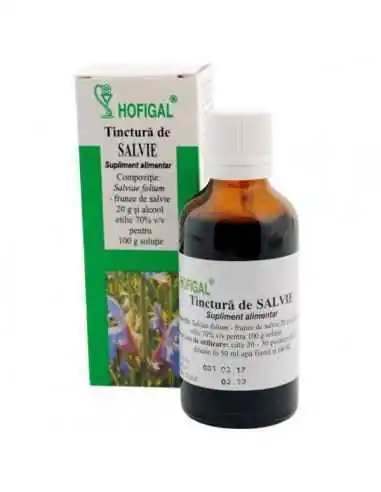 TINCTURA SALVIE 50ML - Hofigal, TINCTURI CU ALCOOL