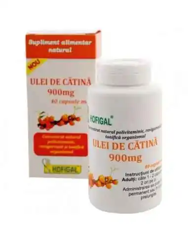 ULEI CATINA 900MG 40CPS MOI - Hofigal, REMEDII NATURISTE