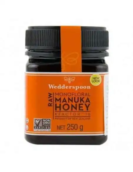 Miere MANUKA RAW  UMF 16+  250g Wedderspoon, Stres