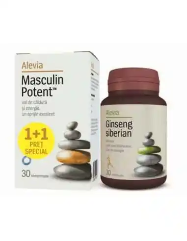 Masculin potent + Ginseng siberian la Pret special Alevia, Stres