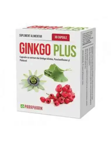 Ginkgo-Plus, 30 cps - Parapharm, Sistemul nervos