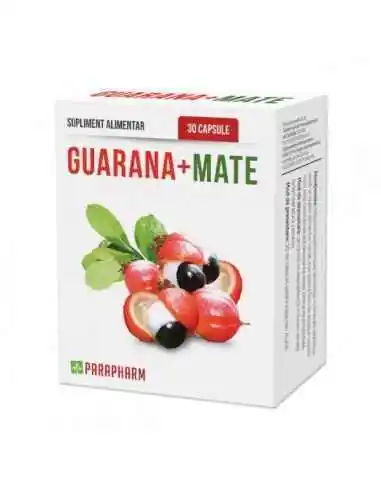 Guarana + Mate, 30 cps - Parapharm, Sistemul nervos