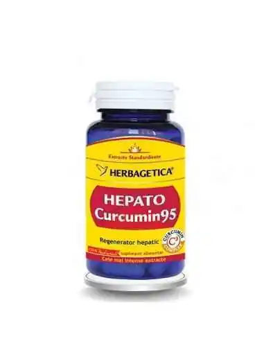 HEPATO CURCUMIN95 60 capsule Herbagetica, Aparatul digestiv 