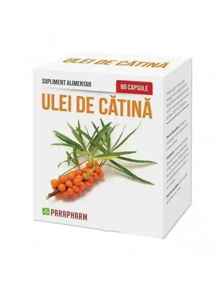 Ulei de cătină, 60 cps - Parapharm, VITAMINE SI MINERALE
