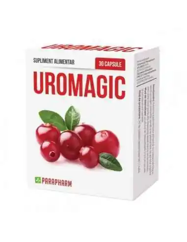 UroMagic cu extract de merişor, 30 cps - Parapharm, Retentie hidrica