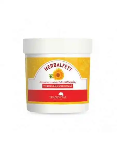 Herbalfett, balsam cu extract de gălbenele, vitamina A și E, 250 ml - Transvital Quantum, UNGUENTE/CREME/GELURI