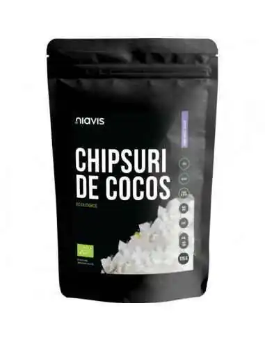 CHIPSURI DE COCOS RAW ECOLOGICE 125GR - Niavis, REMEDII NATURISTE