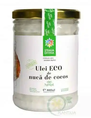 Ulei cocos 800 ml BIO Steaua Divina, ULEIURI VEGETALE