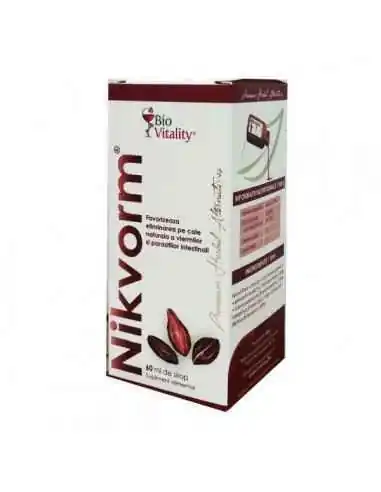 Nikvorm Sirop 60ml Biovitality, SIROPURI