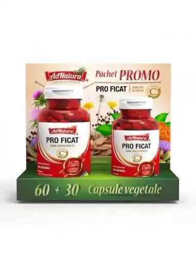 Pro Ficat 60 + 30 cps Adnatura, REMEDII NATURISTE