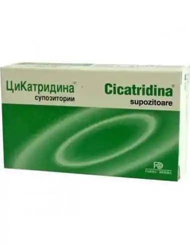 Cicatridina supozitoare 10buc  NaturPharma, Tratament Hemoroizi