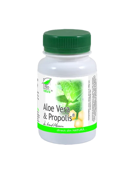 ALOE VERA & PROPOLIS 60 capsule Pro Natura, Sanatatea pielii