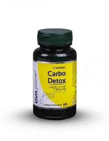 Carbo Detox 60 + 30 cps DVR Pharm, REMEDII NATURISTE