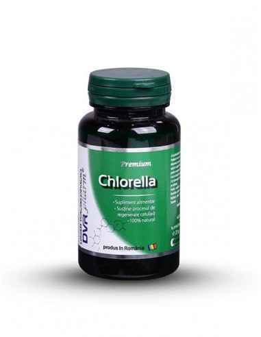 Chlorella 60 + 30 cps DVR Pharm, REMEDII NATURISTE