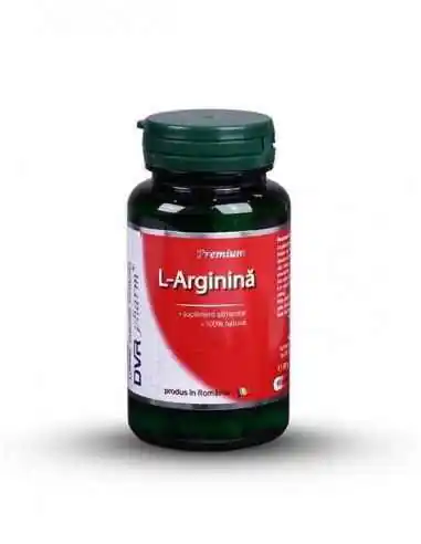 L-Arginina 60 + 30 cps DVR Pharm, REMEDII NATURISTE