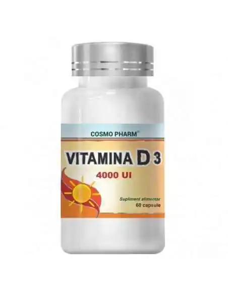 Vitamina D3 4000 UI 60cps CosmoPharm, VITAMINE SI MINERALE