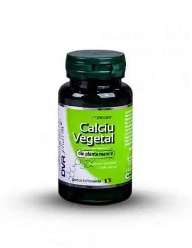 Calciu Vegetal 60 + 30 capsule GRATUIT DVR Pharm, VITAMINE SI MINERALE