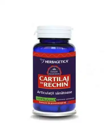 CARTILAJ DE RECHIN 60 capsule Herbagetica, REMEDII NATURISTE