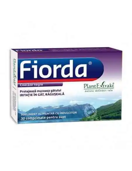 Fiorda cu Coacaze Negre 30 cpr PlantExtrakt, REMEDII NATURISTE
