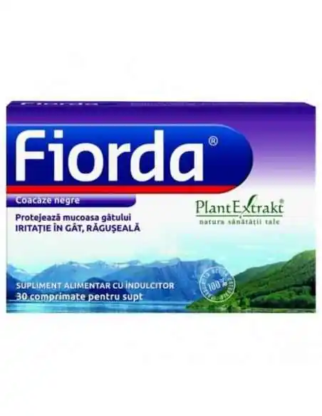 Fiorda cu Coacaze Negre 30 cpr PlantExtrakt, REMEDII NATURISTE