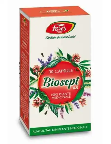 Biosept 30 cps Fares, REMEDII NATURISTE