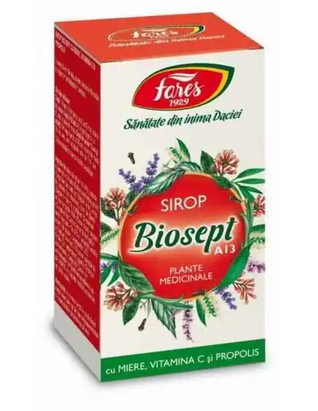 Sirop Biosept Miere  Propolis 100 ml Fares, SIROPURI